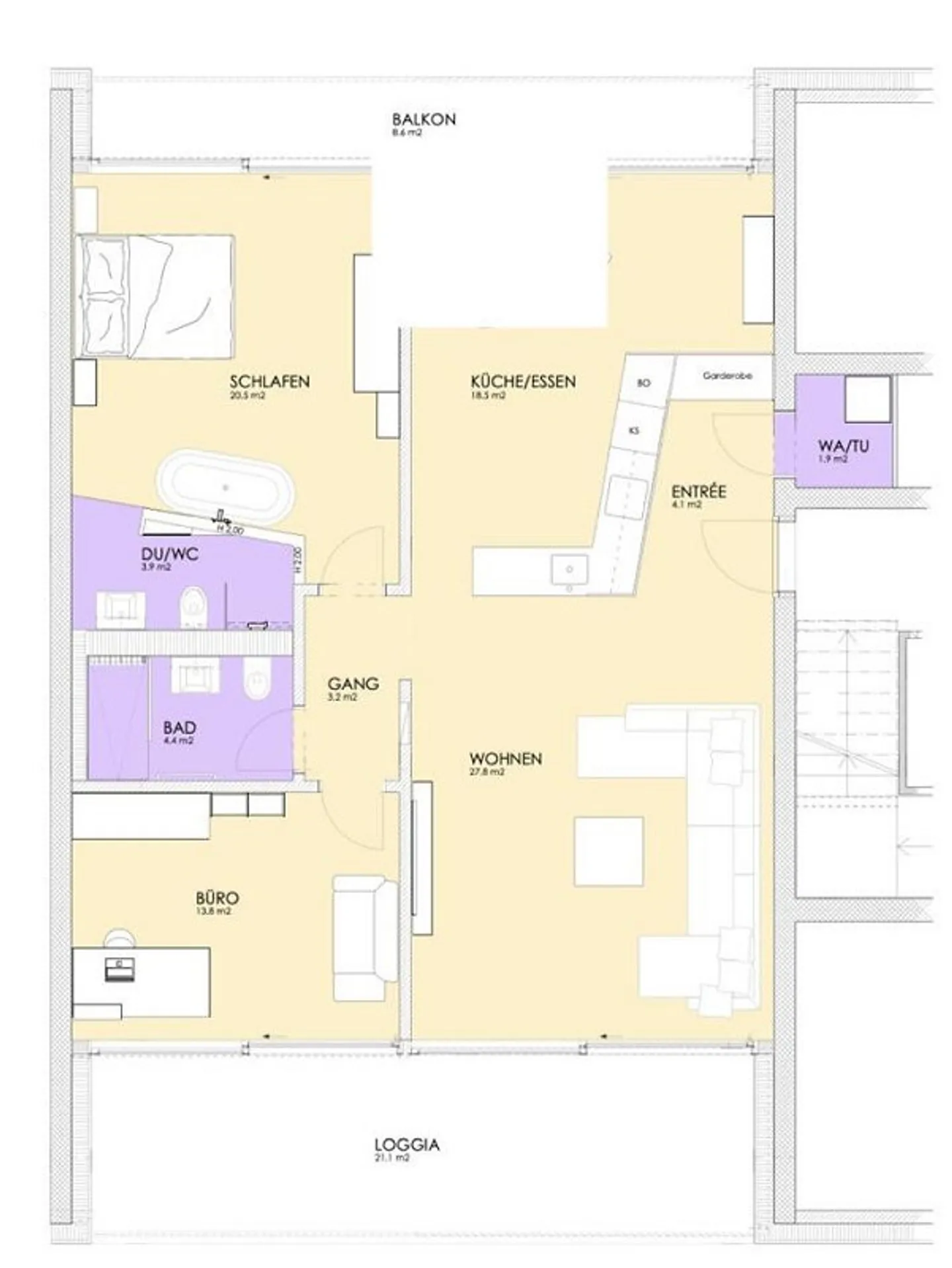 Appartamento Attico di 3,5 stanze - Foto 12 di 12
