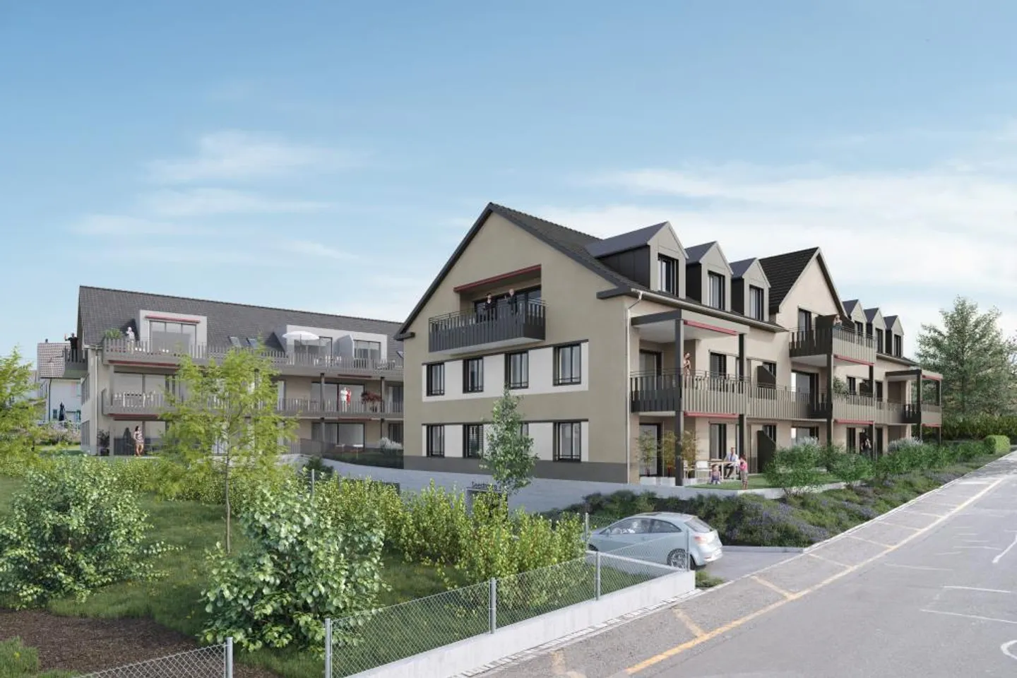 Vista lago - Uttwil nuovi condominiums di 3.5 stanze, piano terra/piano superiore - Foto 1 di 4