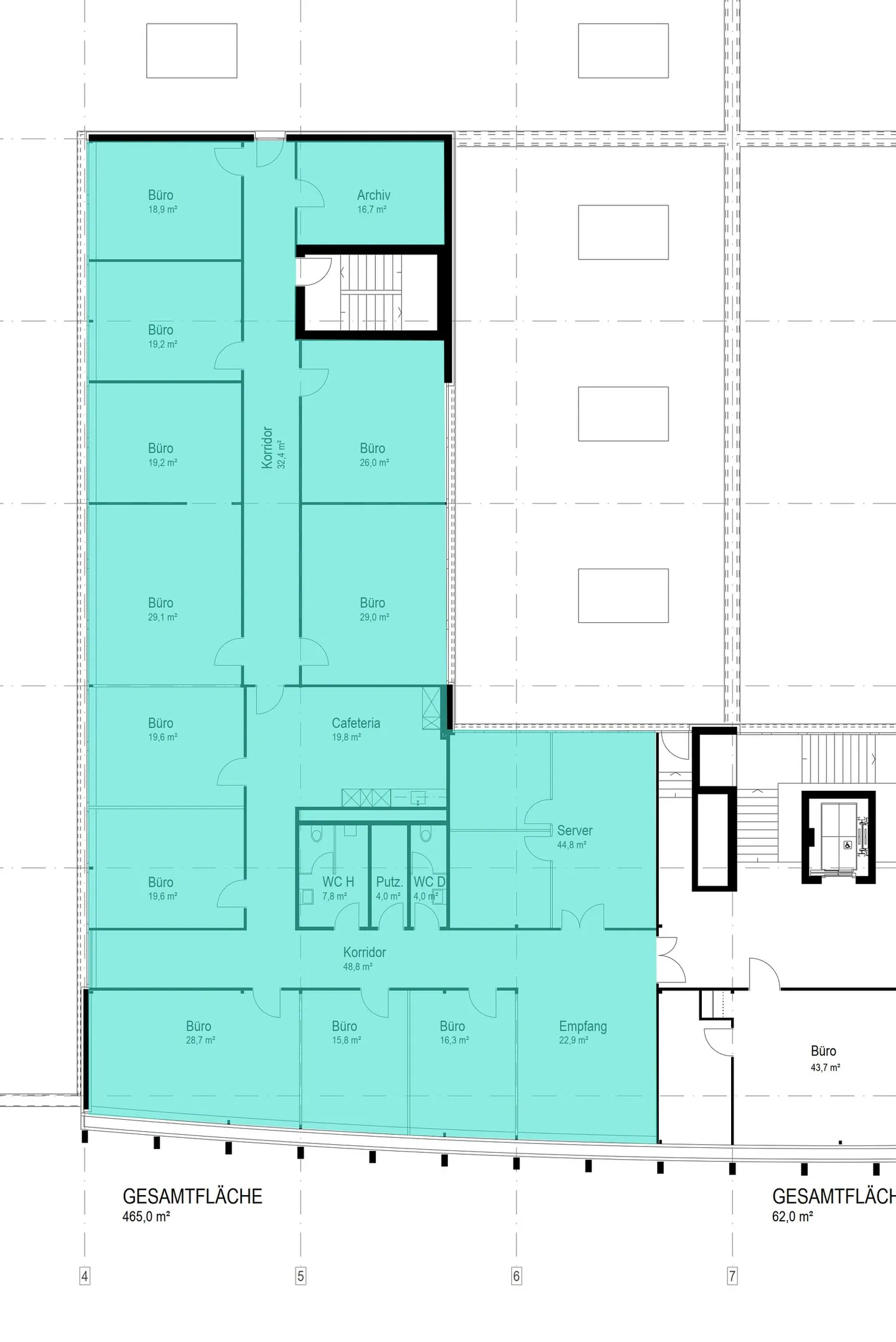 Büroräume direkt an der Autobahn A1 zwischen Zürich und Winterthur - Foto 10 von 10