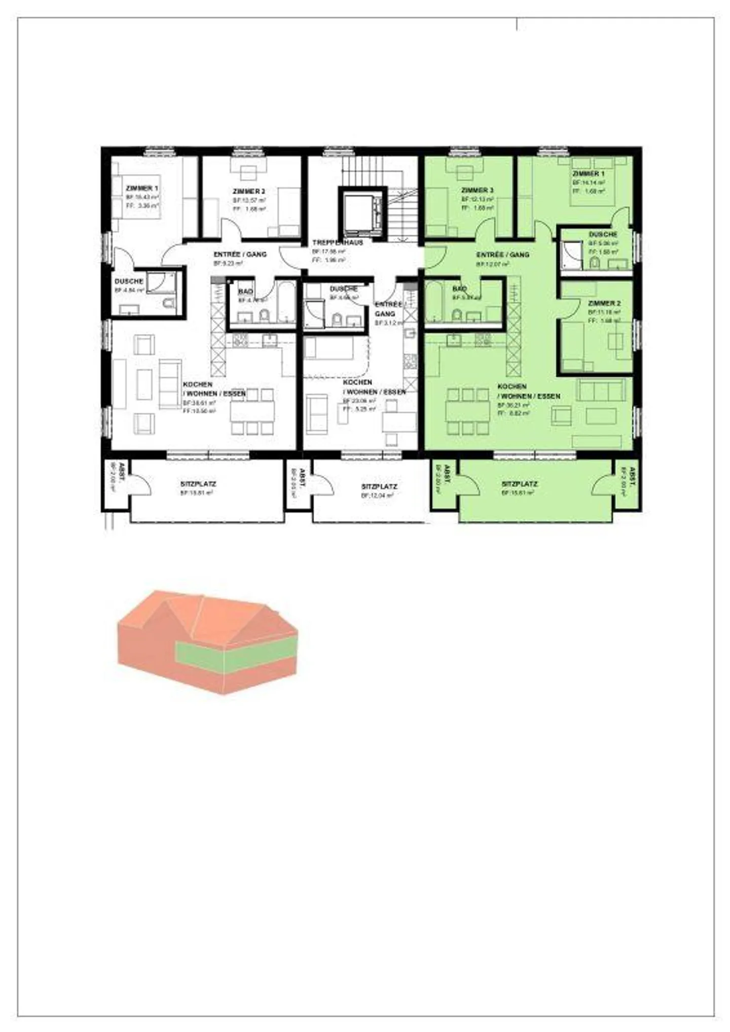 Bright, quiet 4.5-room apartment with spacious terrace - Photo 13 of 13