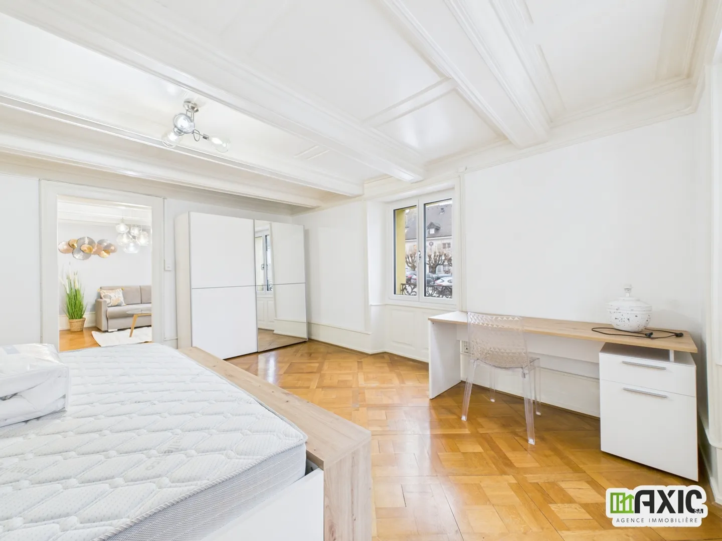 Möblierte 2,5-Zimmer-Wohnung im Herzen von Delémont mit Balkon - Foto 3 von 12