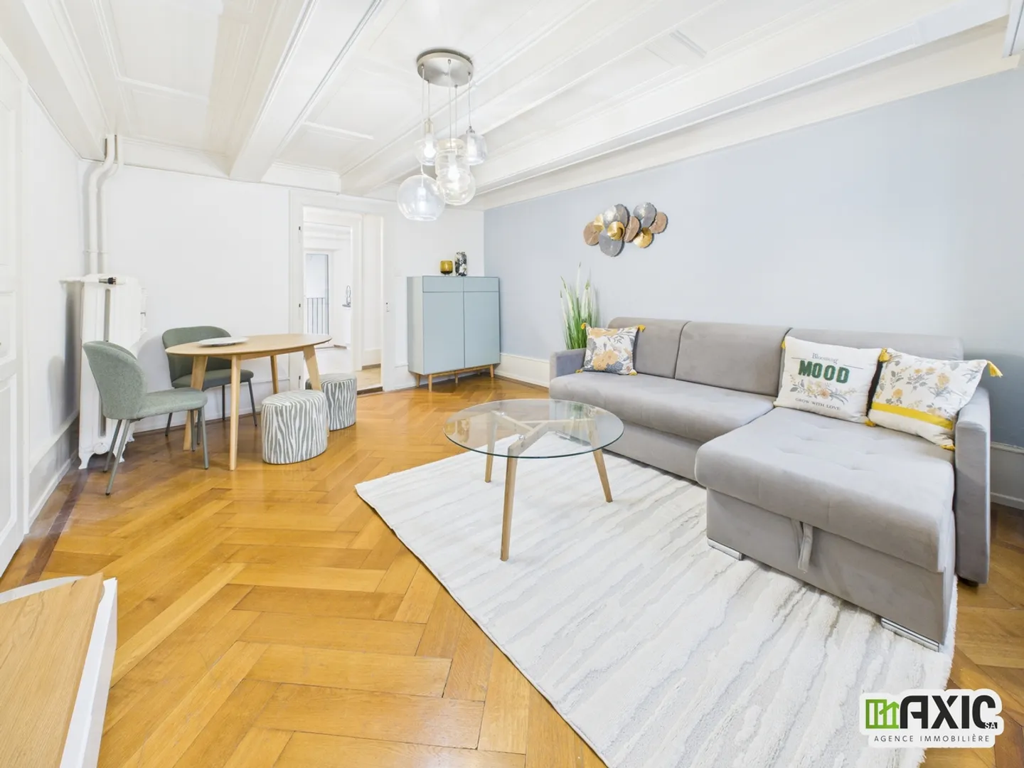 Möblierte 2,5-Zimmer-Wohnung im Herzen von Delémont mit Balkon - Foto 4 von 12