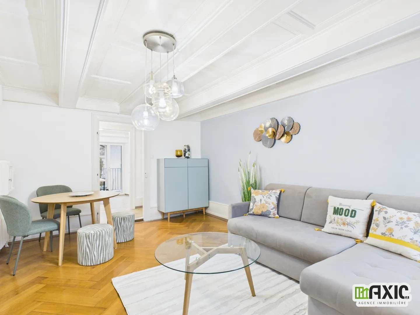 Möblierte 2,5-Zimmer-Wohnung im Herzen von Delémont mit Balkon - Foto 1 von 12