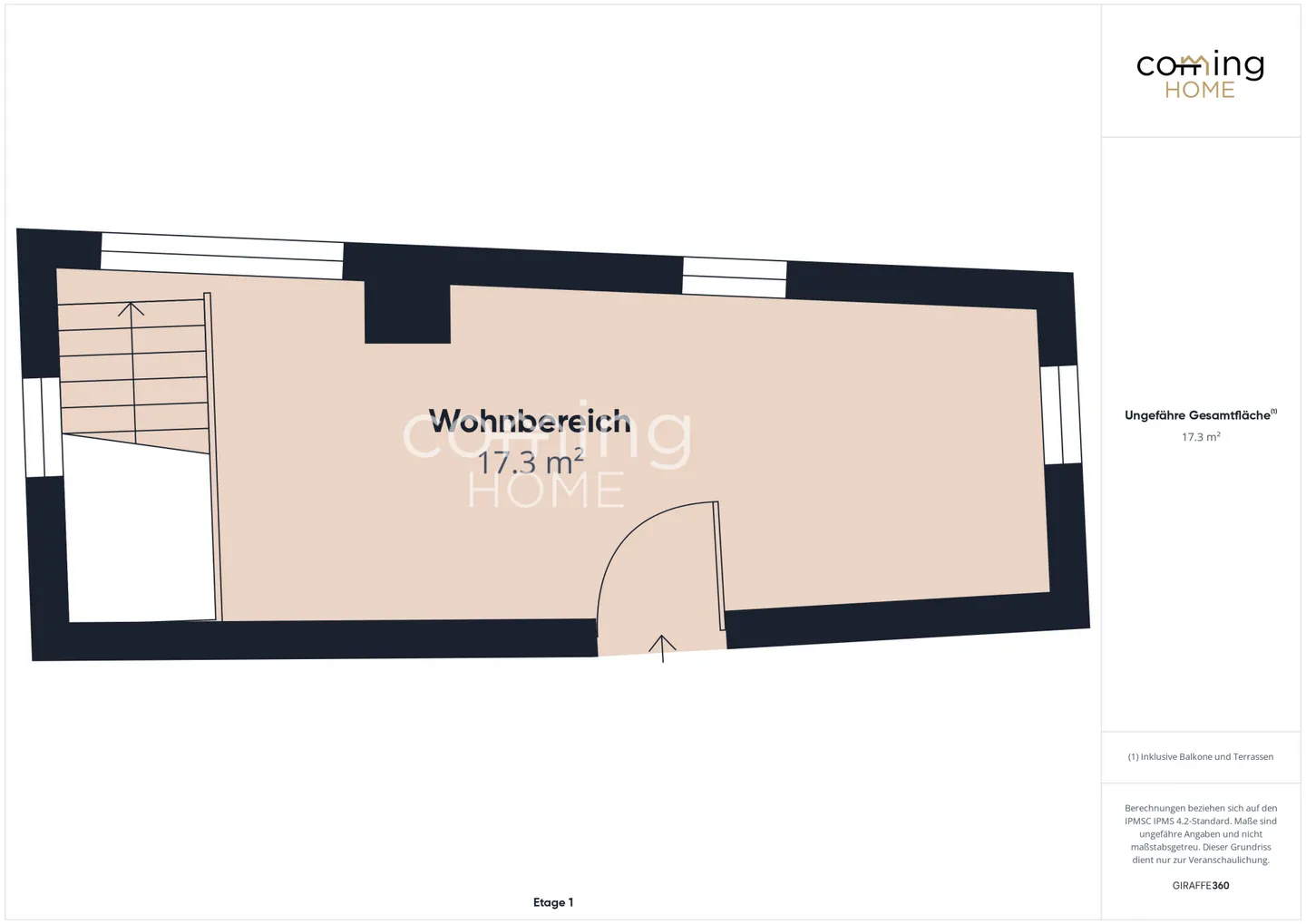 Appartement 1,5 pièces récemment rénové avec vue sur la montagne dans un emplacement calme et ensoleillé - Photo 11 sur 11