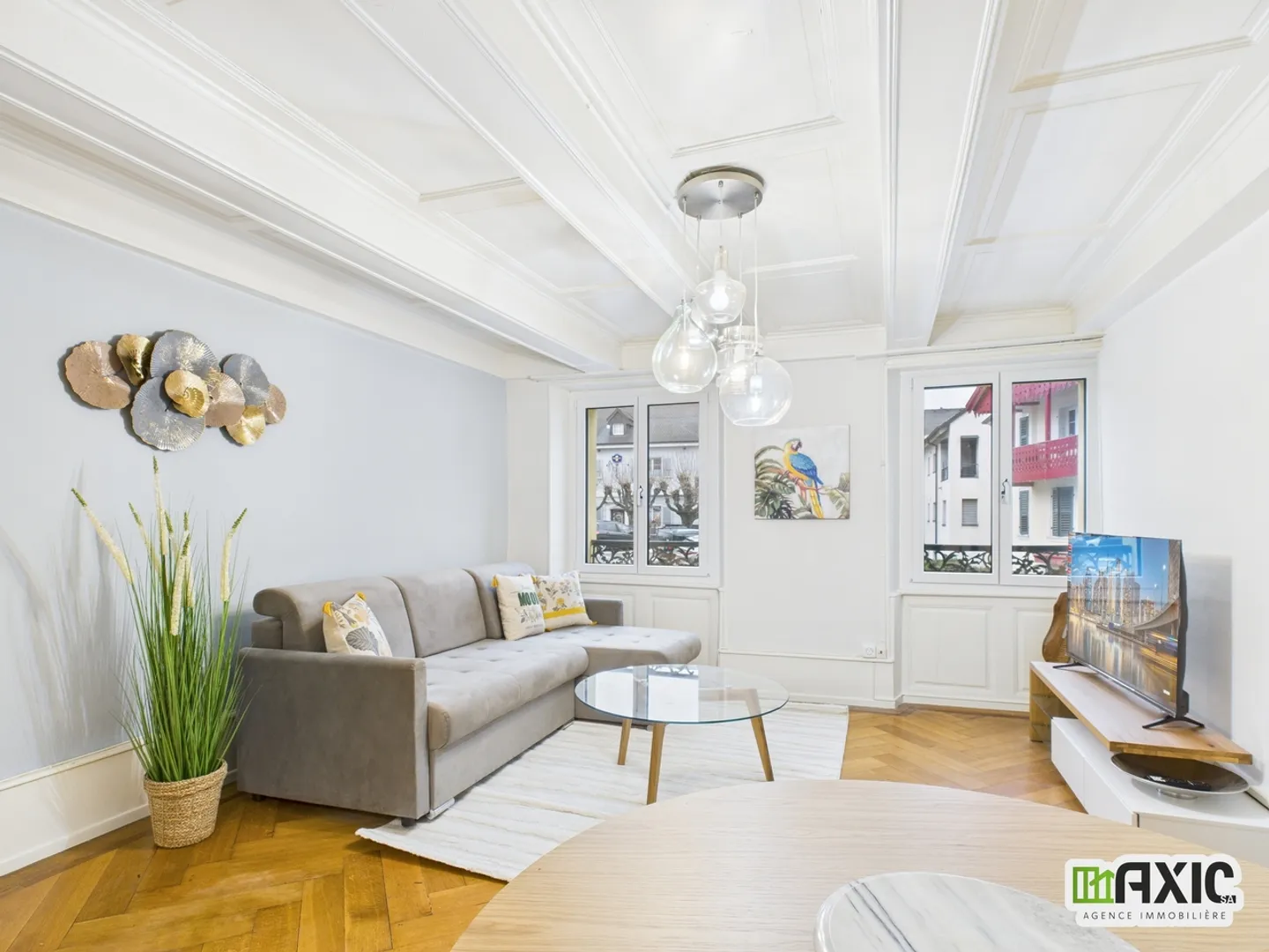 Möblierte 2,5-Zimmer-Wohnung im Herzen von Delémont mit Balkon - Foto 6 von 12