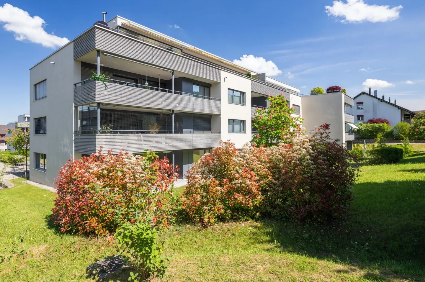 Appartement de jardin spacieux et lumineux de 3,5 pièces en construction Minergie - Photo 1 sur 14