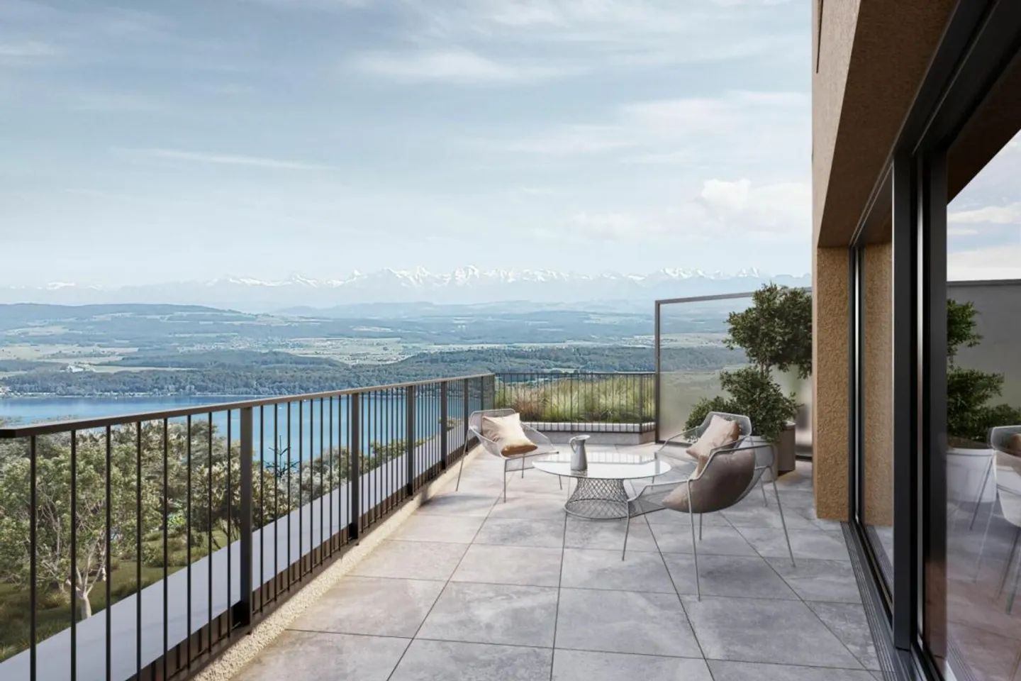 Beautiful new 2.5-room apartments with large terraces and views - Photo 13 of 21