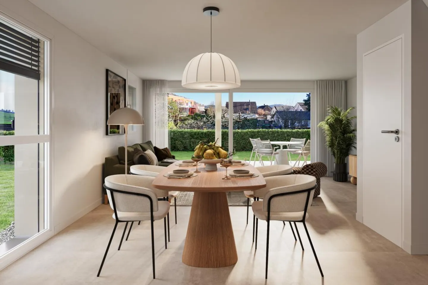 Lantig : Maison de coin en rangée avec beaucoup d'espace jardin - Photo 3 sur 9