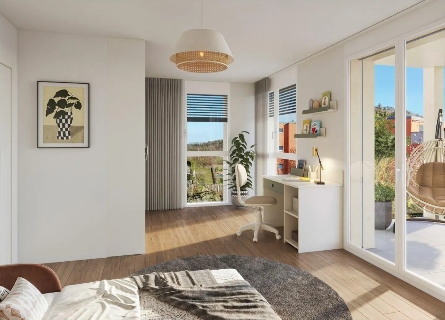 Lantig : Maison de coin en rangée avec beaucoup d'espace jardin - Photo 5 sur 9