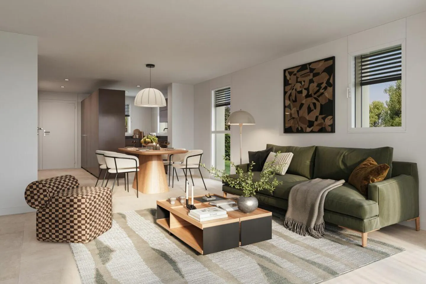 Lantig : Maison de coin en rangée avec beaucoup d'espace jardin - Photo 2 sur 9