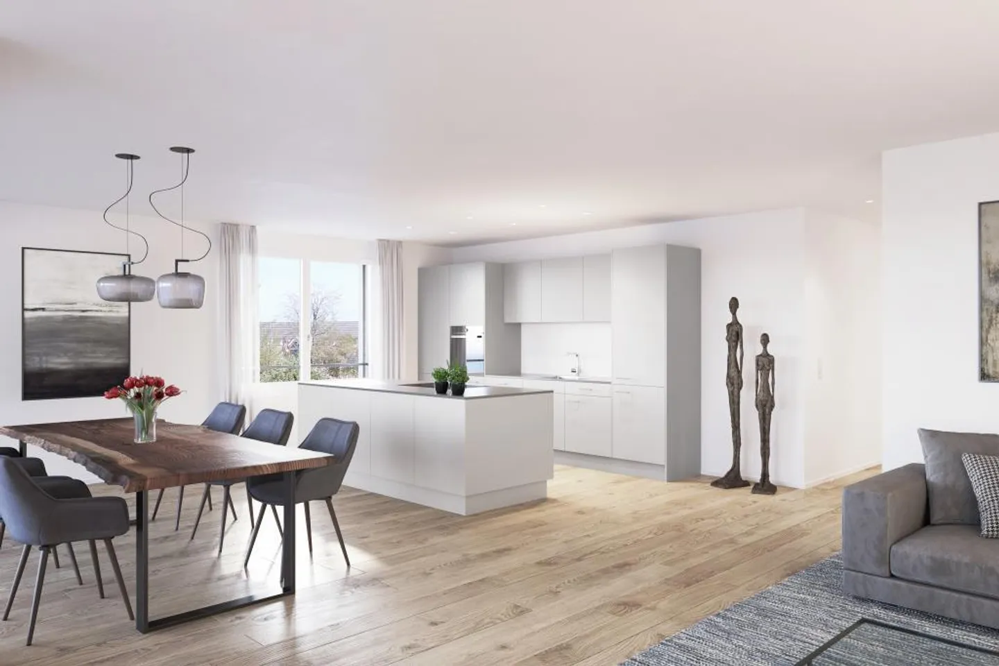 Vista lago - Uttwil nuovi appartamenti di 4.5 stanze, piano terra/piano superiore - Foto 1 di 4