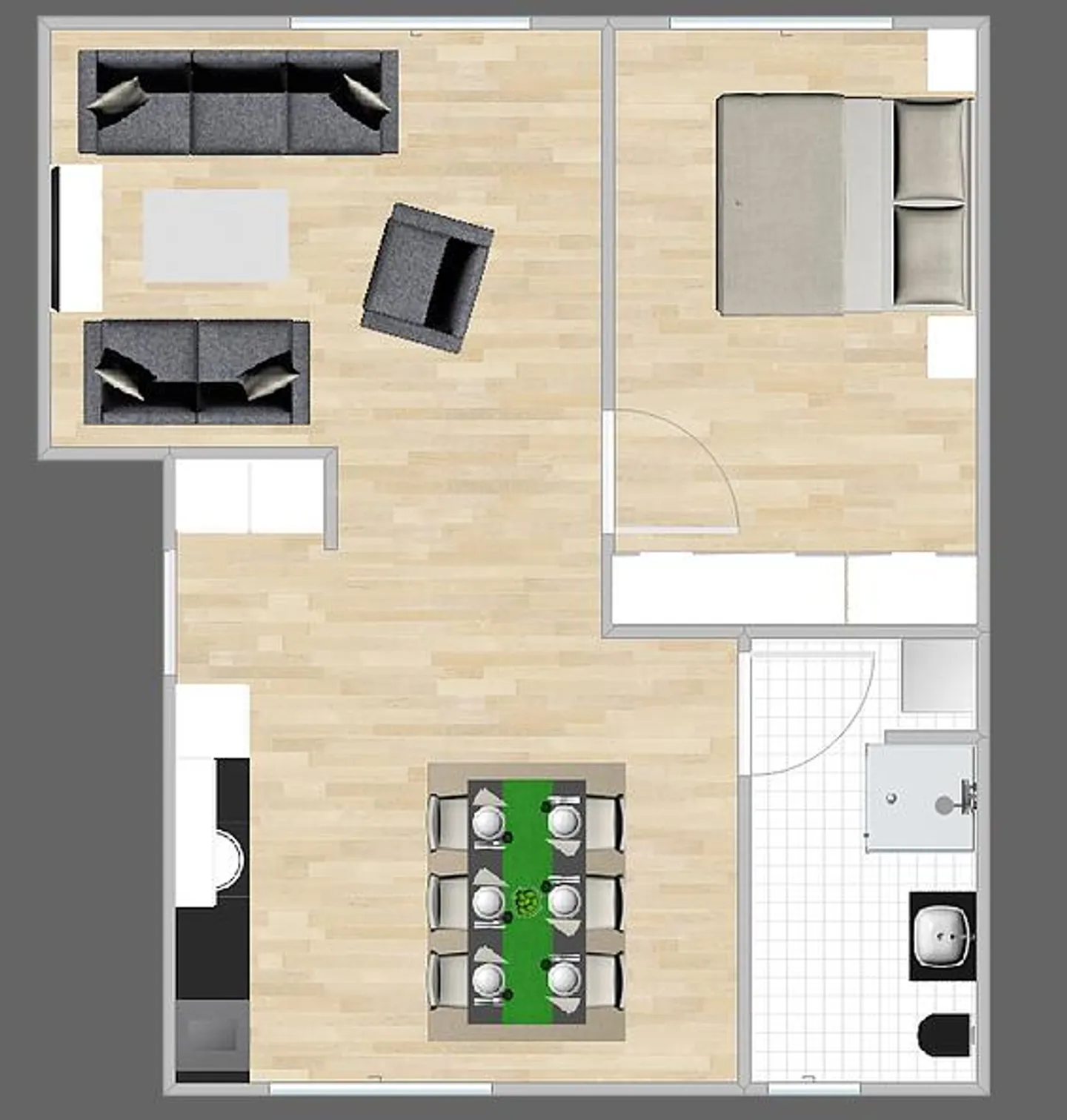 2.5 Room Apartment on the Ground Floor in a Central Location - Photo 8 of 9