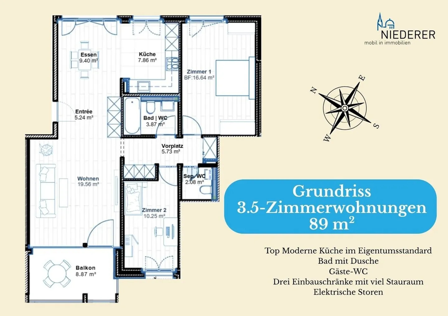 Smart living in Moosseedorf - high-quality renovated 3.5-room apartments - Photo 6 of 8