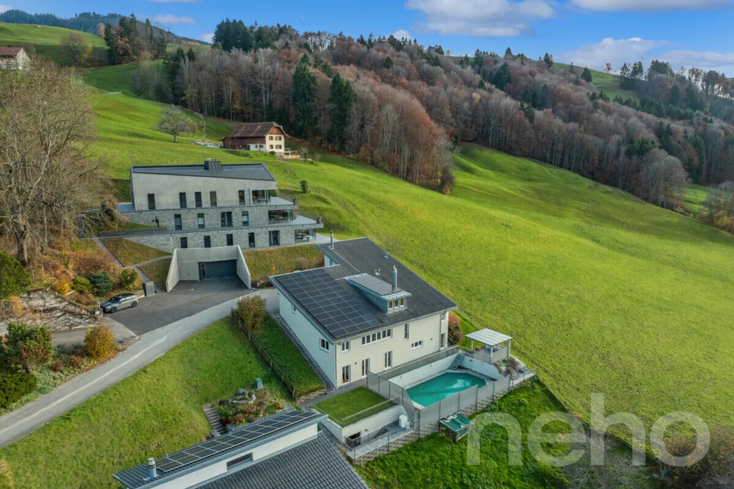 Le luxe discret à La Roche: Villa d?Exception avec Vue Panoramique - Photo 12 sur 12