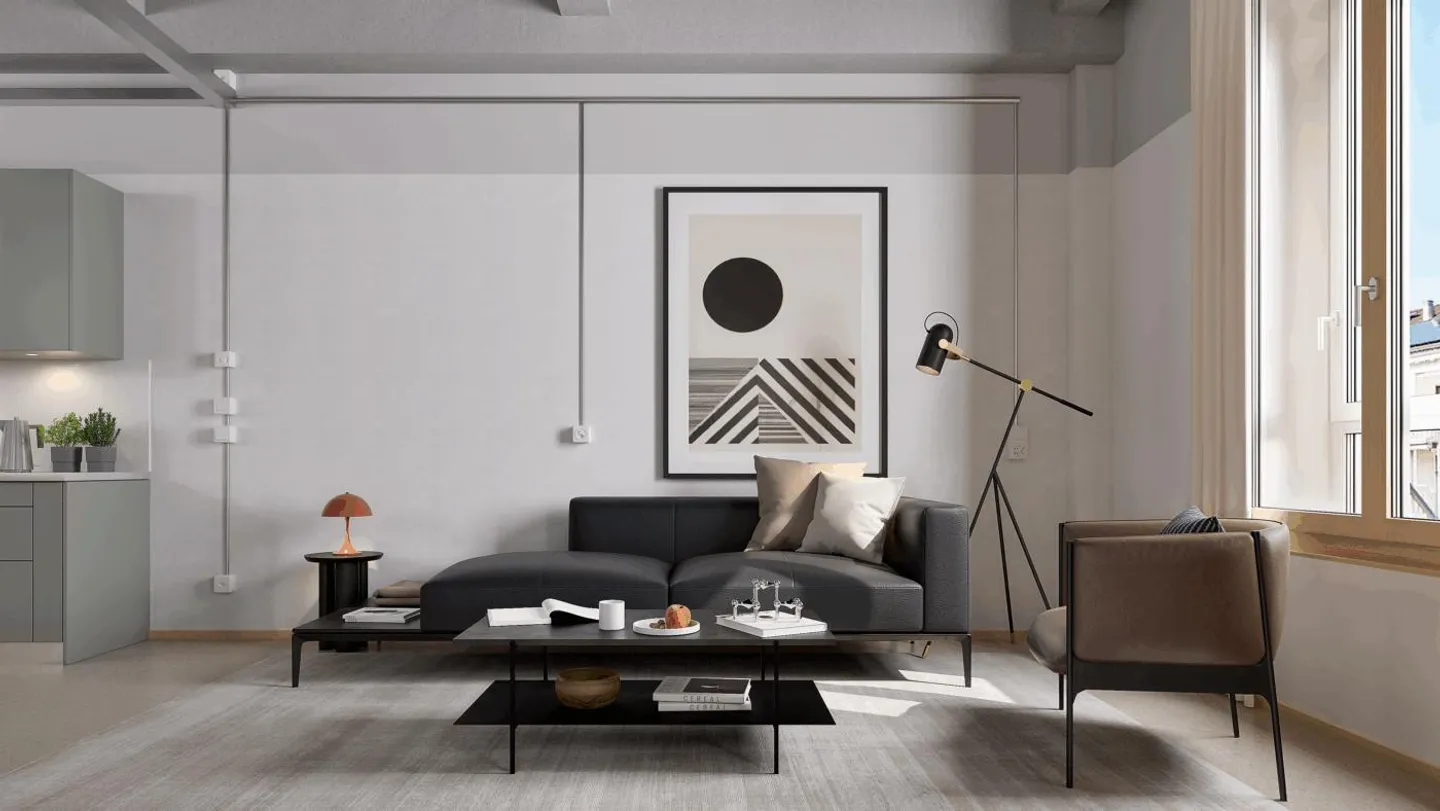 Vie sur le toit avec vue sur le Rhin - Photo 1 sur 8