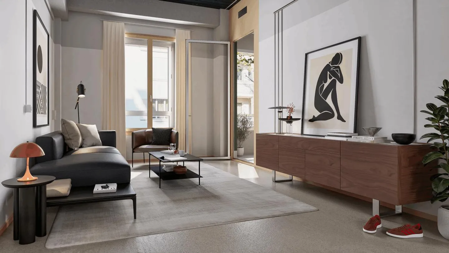 Vie sur le toit avec vue sur le Rhin - Photo 2 sur 8