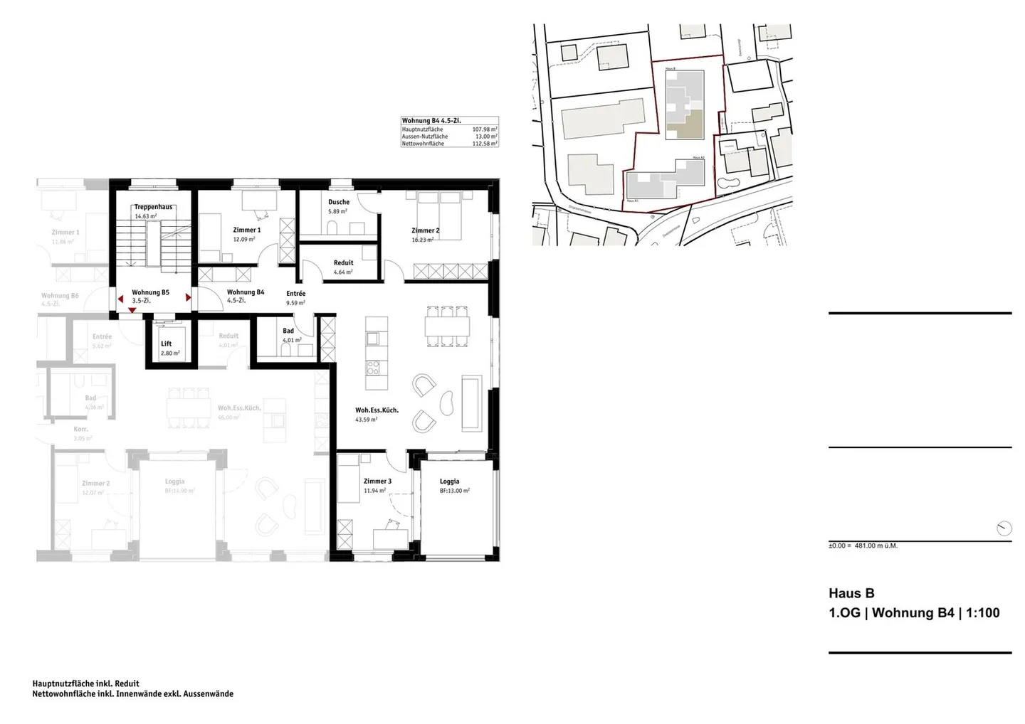 Modernes Apartment in Muri - Foto 4 von 6