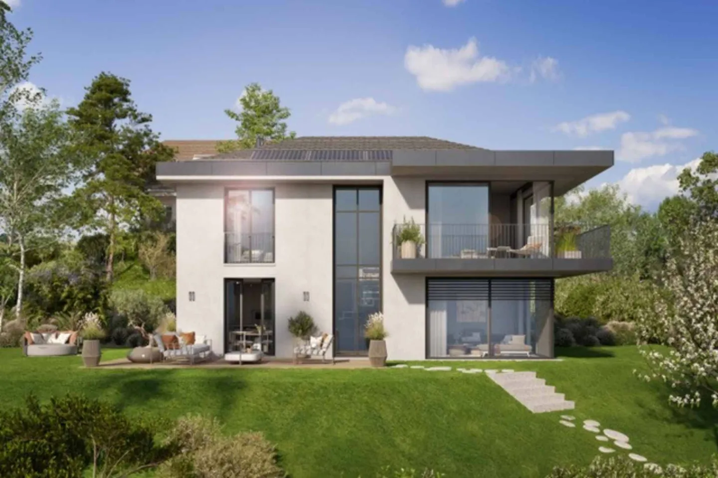 Hochwertige individuelle Villa nach Plan - NEU - Foto 1 von 13
