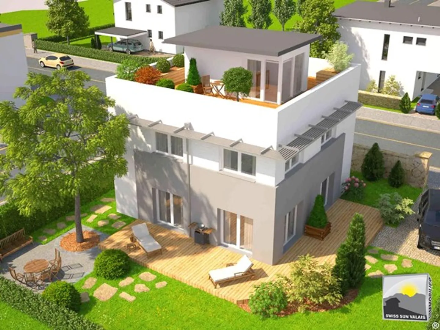 Roof-Top: villa contemporanea MAGnIFIC 4.5 pces di 158 mq - Foto 4 di 16