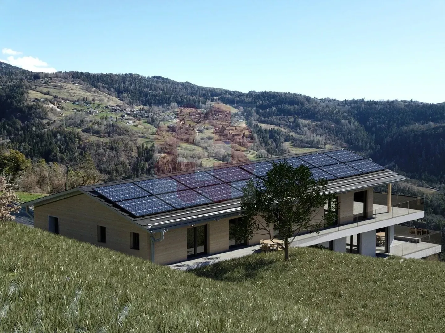 Magnifico appartamento attico di 4,5 stanze con grande terrazza e vista libera a Luc (Ayent) - Foto 3 di 9