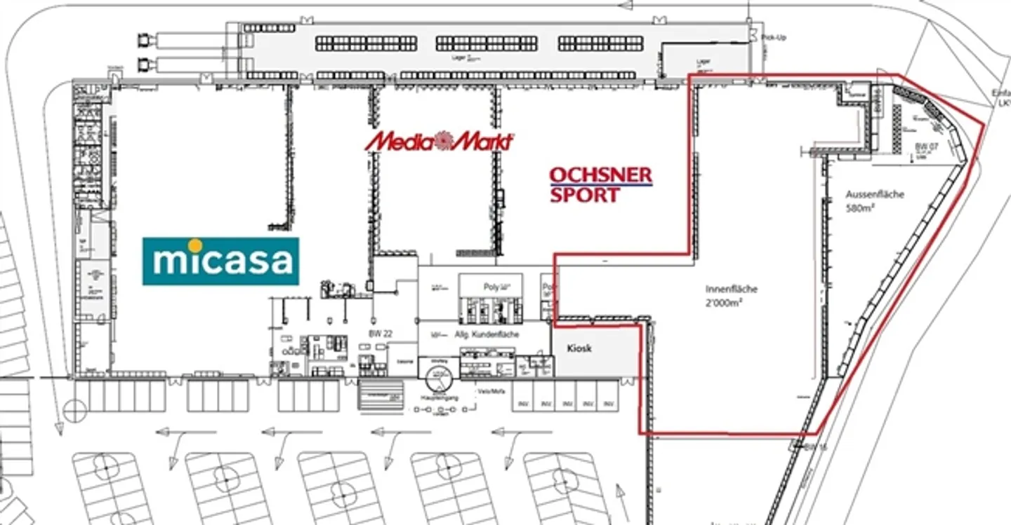 Spacious Retail Space with 2,500m2 - MParc Delemont - Photo 18 of 19