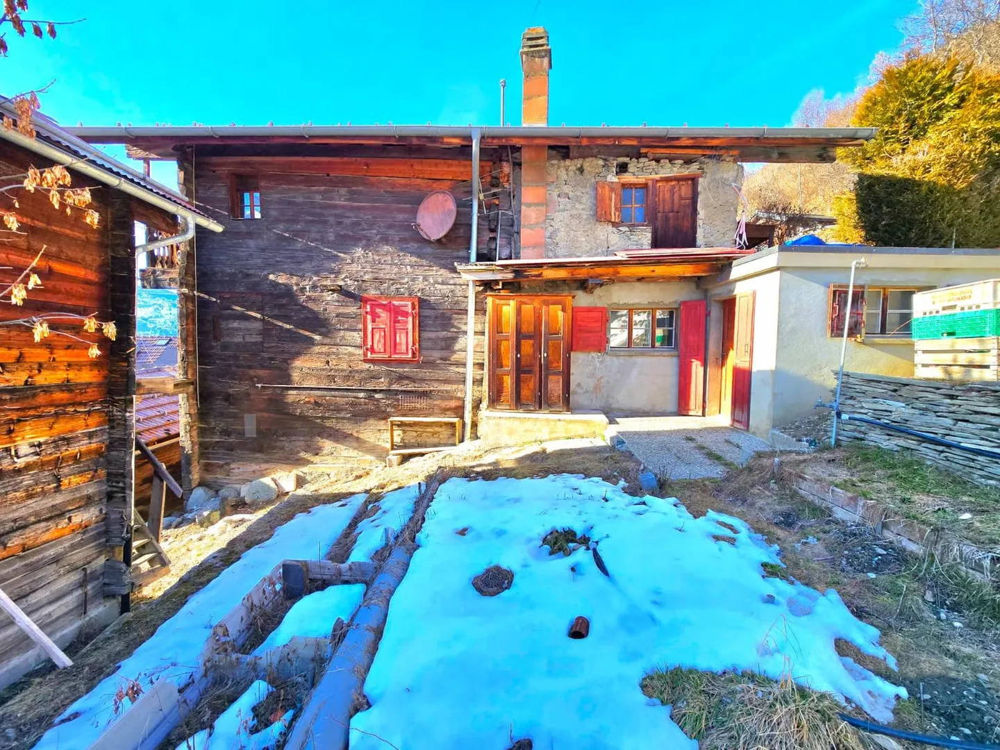 Vero villaggio casa con 2 appartamenti da ristrutturare a St-Martin (Val d'Hérens) - Foto 23 di 24