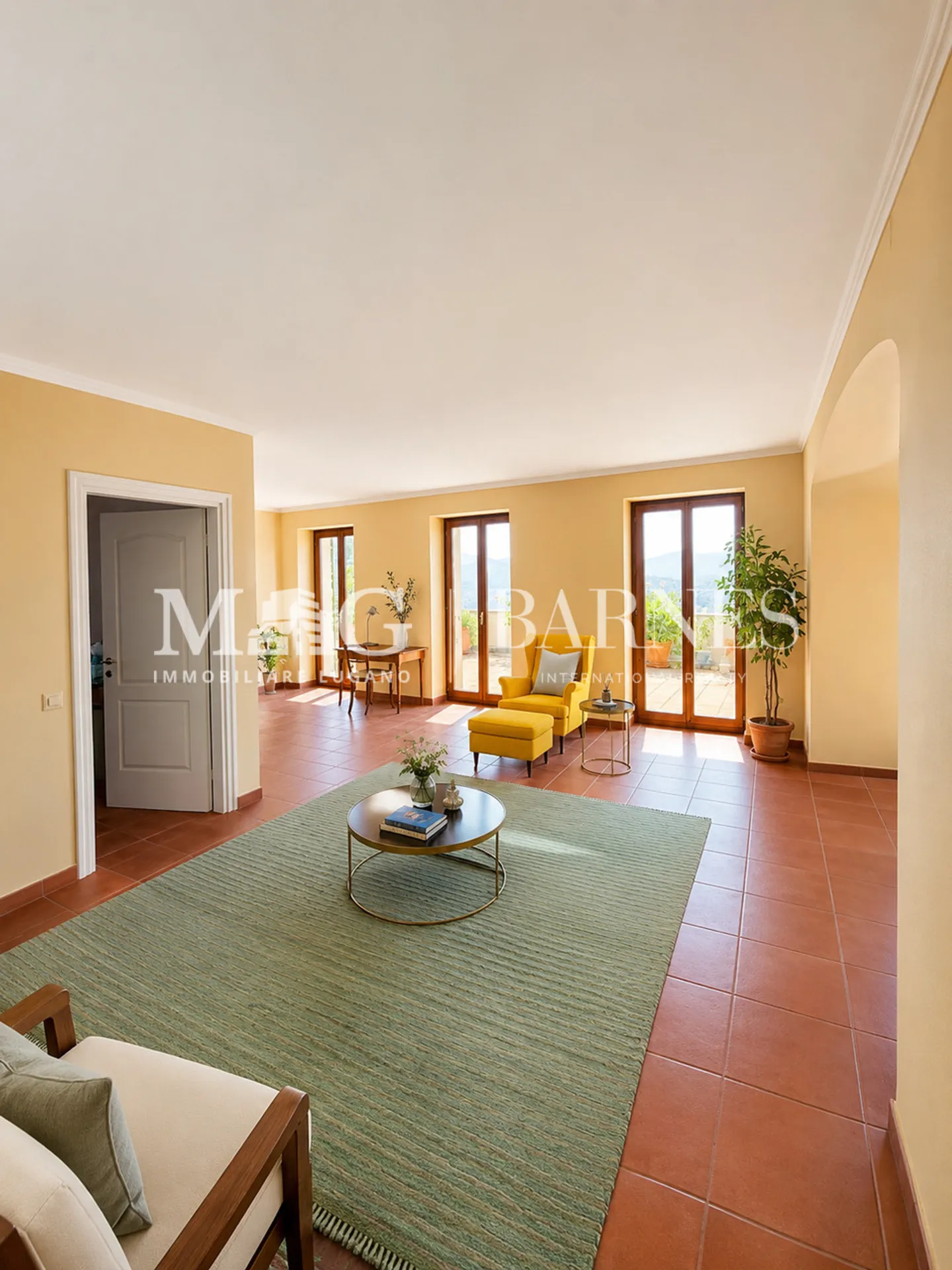 3.5 Pièces Élégance d'époque avec terrasse panoramique sur le lac de Lugano - Photo 2 sur 12