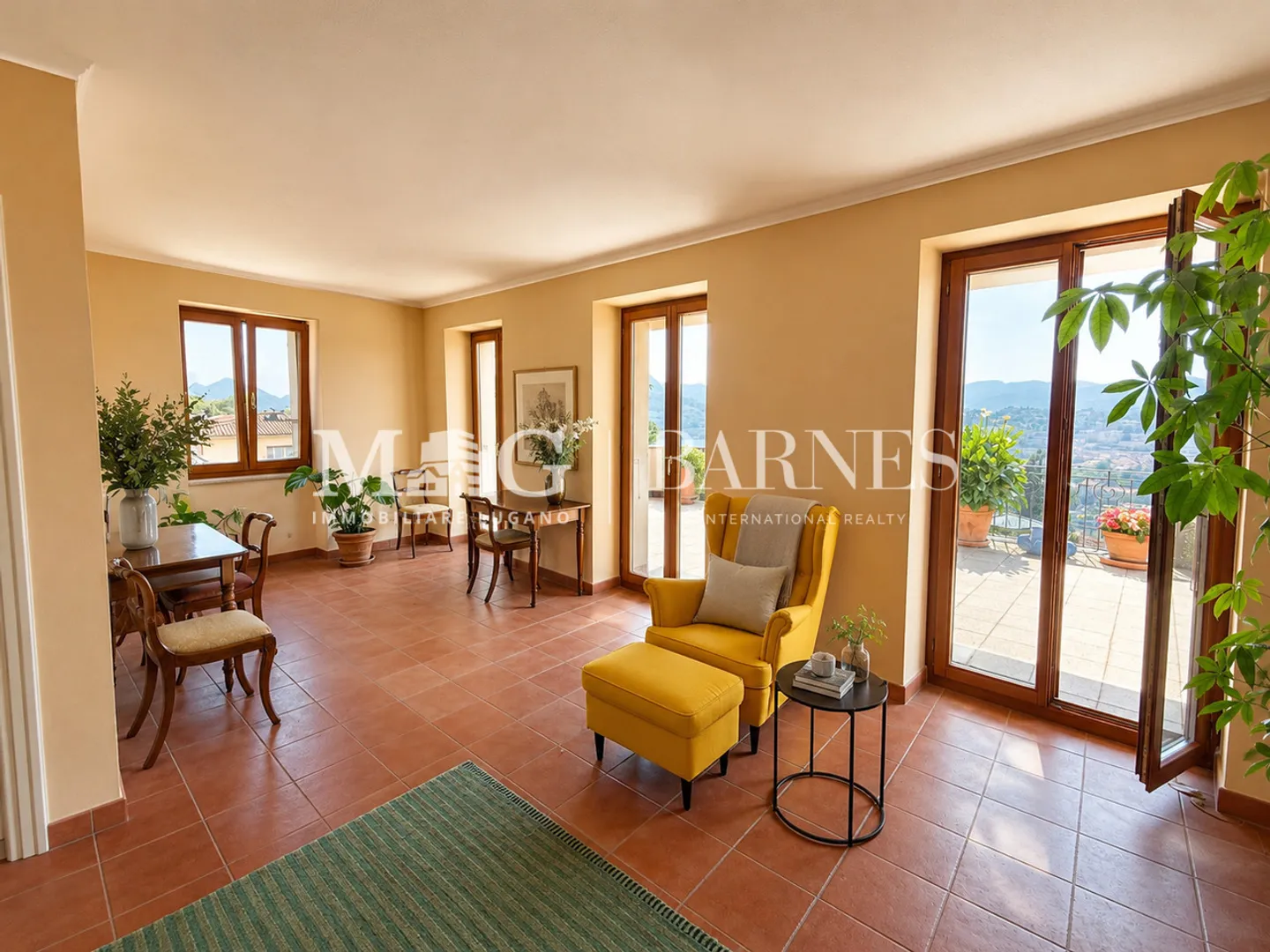 3.5 Pièces Élégance d'époque avec terrasse panoramique sur le lac de Lugano - Photo 3 sur 12