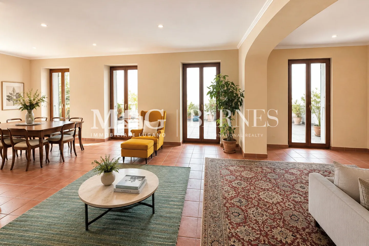 3.5 Pièces Élégance d'époque avec terrasse panoramique sur le lac de Lugano - Photo 7 sur 12