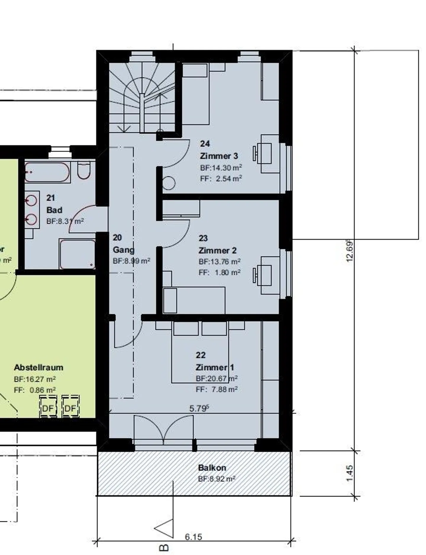 Parte di una casa in un tranquillo quartiere di case unifamiliari - Foto 14 di 16
