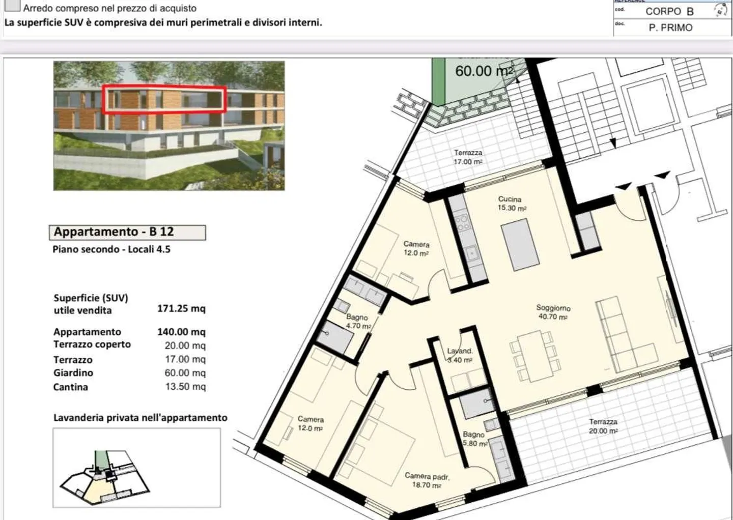 Comodo appartamento 4,5 locali con giardino - Foto 12 di 13
