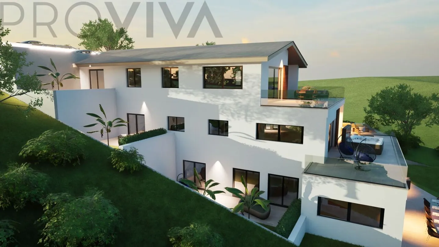 Appartement A - Appartement moderne de 4,5 pièces en terrasse avec vue panoramique - Photo 4 sur 5