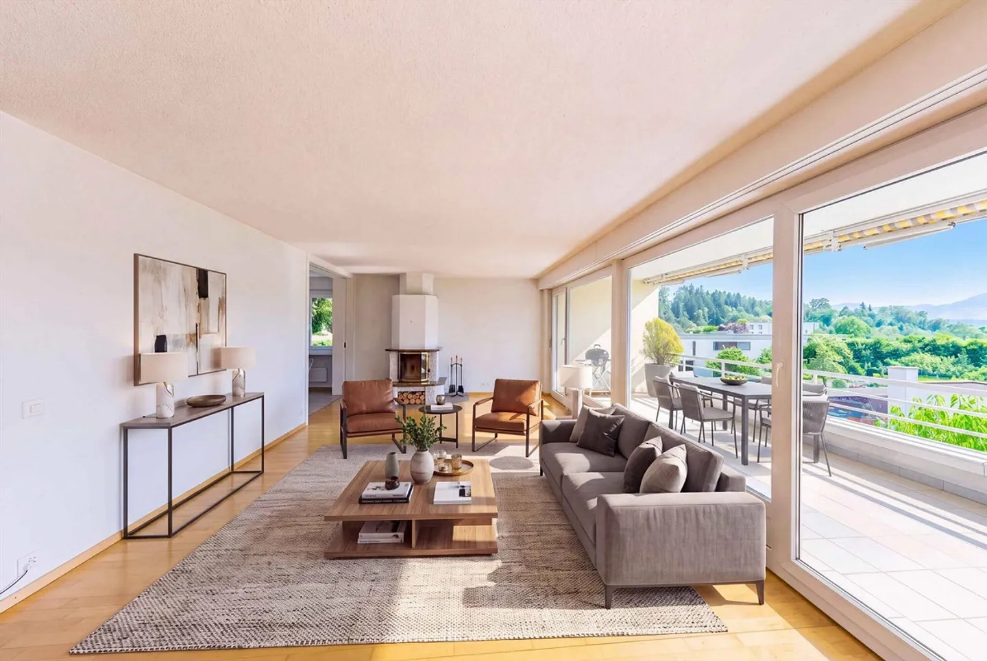 VIVERE MODERNO CON VISTA SUL LAGO E SUL MONTE A MEGGEN - Foto 1 di 5
