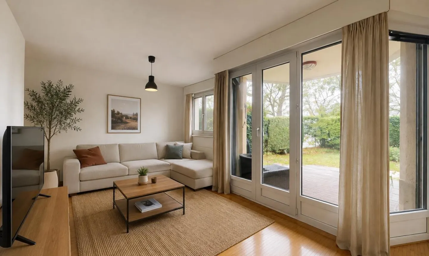3,5-Zimmer-Wohnung mit Garten in einer grünen Umgebung - Foto 2 von 10