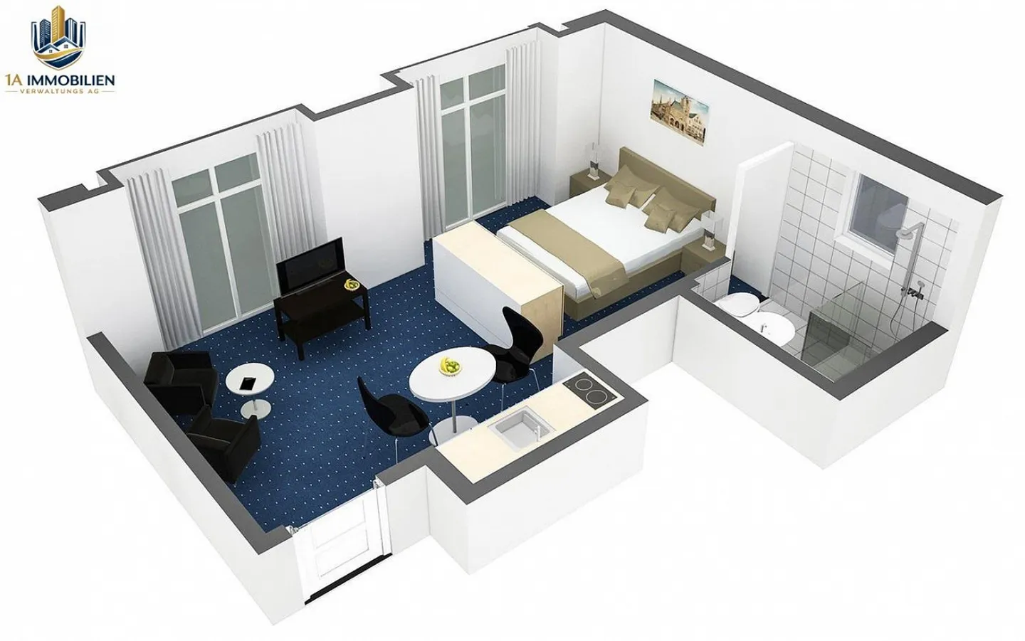 Appartamento arredato 1,5 locali a Cham - Foto 1 di 7