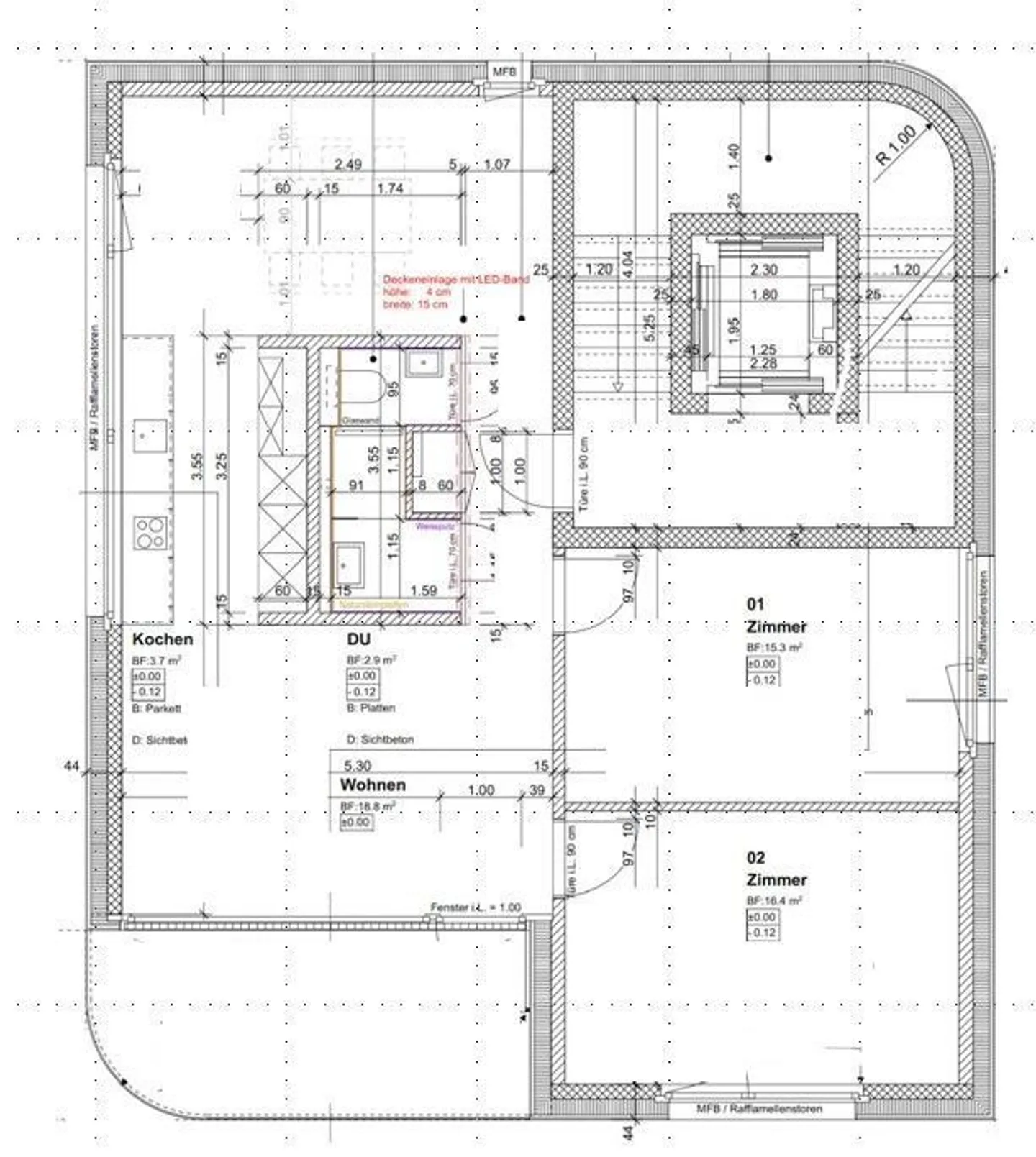 Neubau 3.5 Zi Whg in Bahnhofsnähe mit Terrasse - Foto 6 von 6