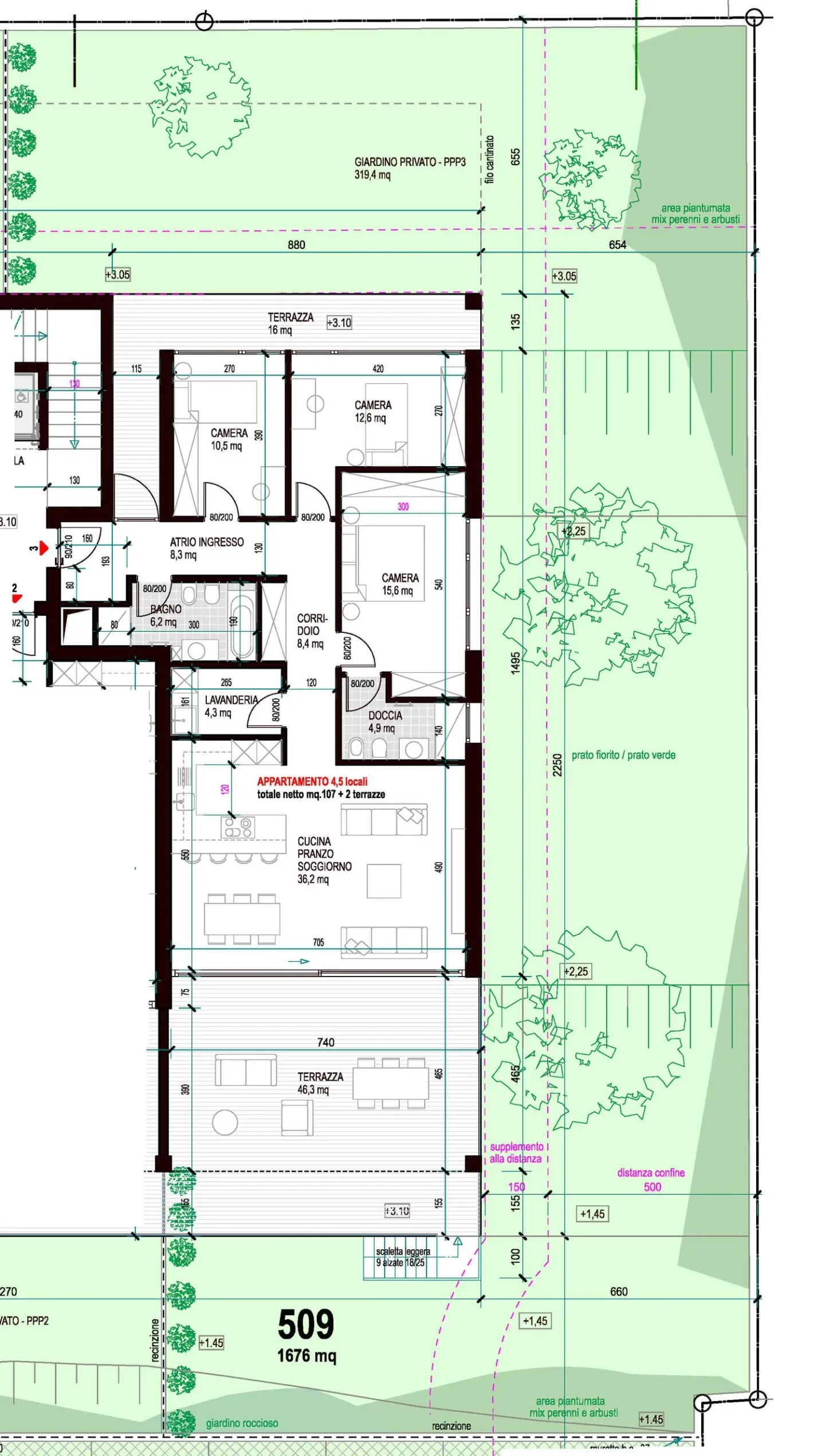 New apartment with large garden in a comfortable and quiet area - Photo 9 of 13