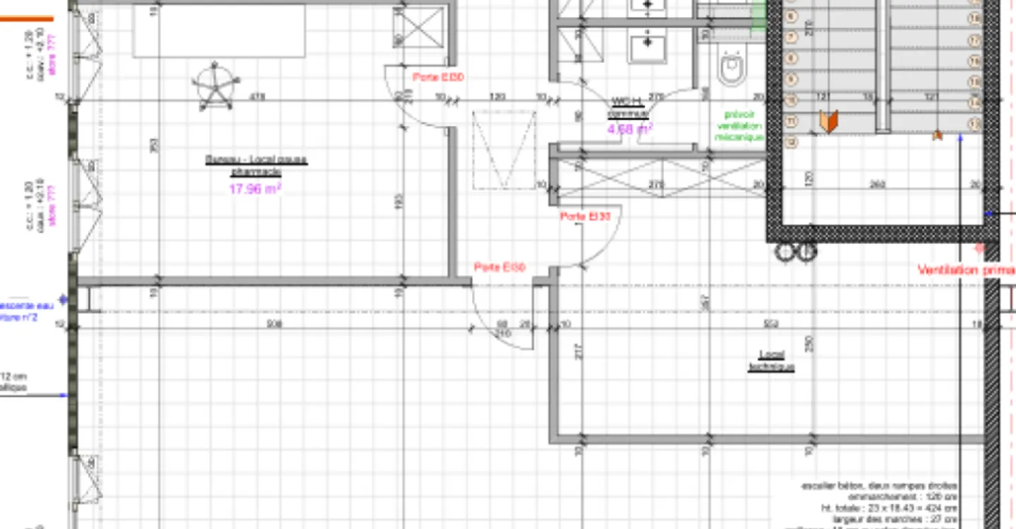 Beautiful raw commercial space of 208 m2 for rent in Courtelary - Photo 4 of 10