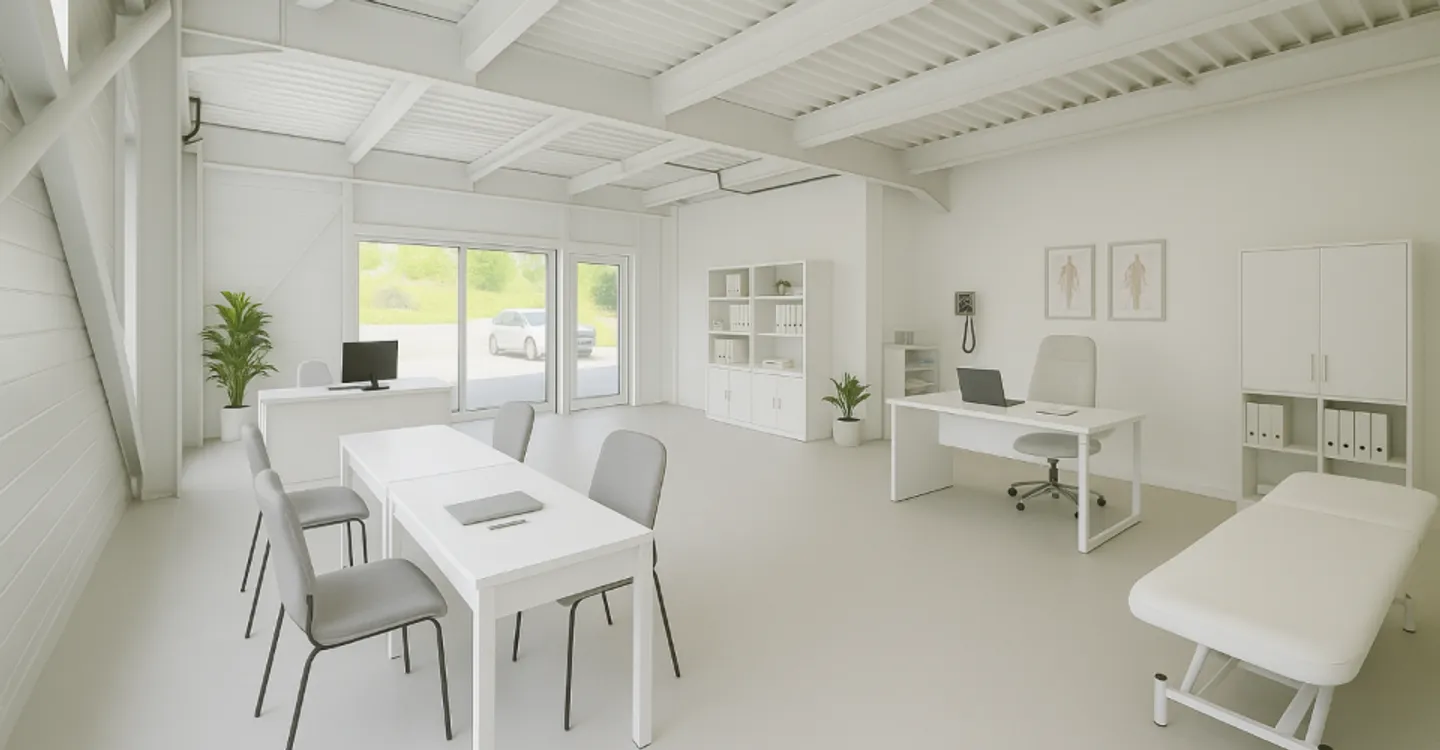Beautiful raw commercial space of 208 m2 for rent in Courtelary - Photo 10 of 10