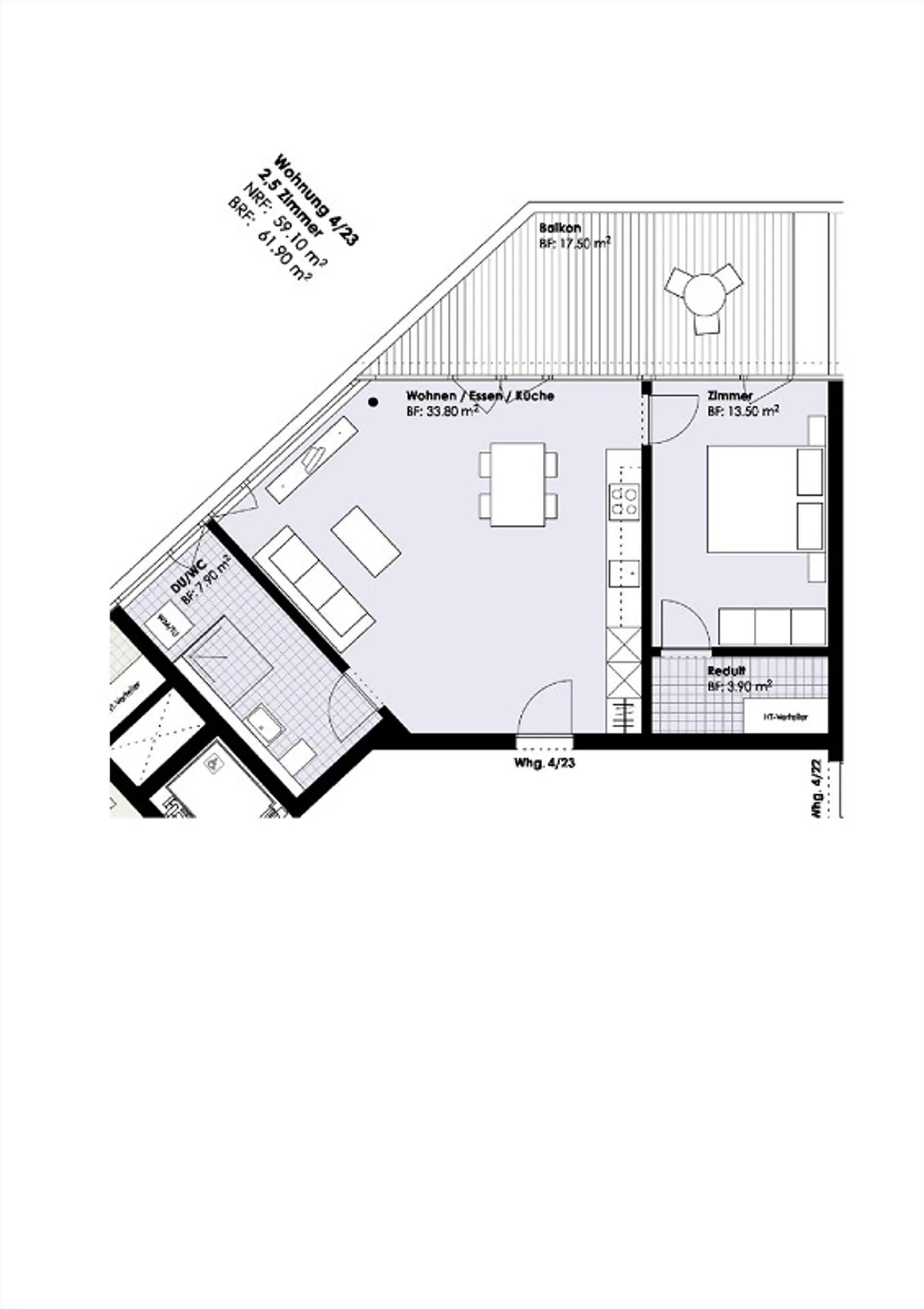Appartement lumineux de 2,5 pièces - Photo 6 sur 6