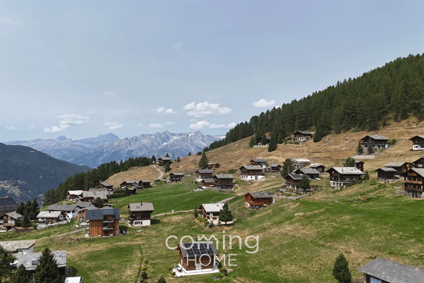 Sunny building plot with breathtaking views in Gspon - Photo 2 of 8