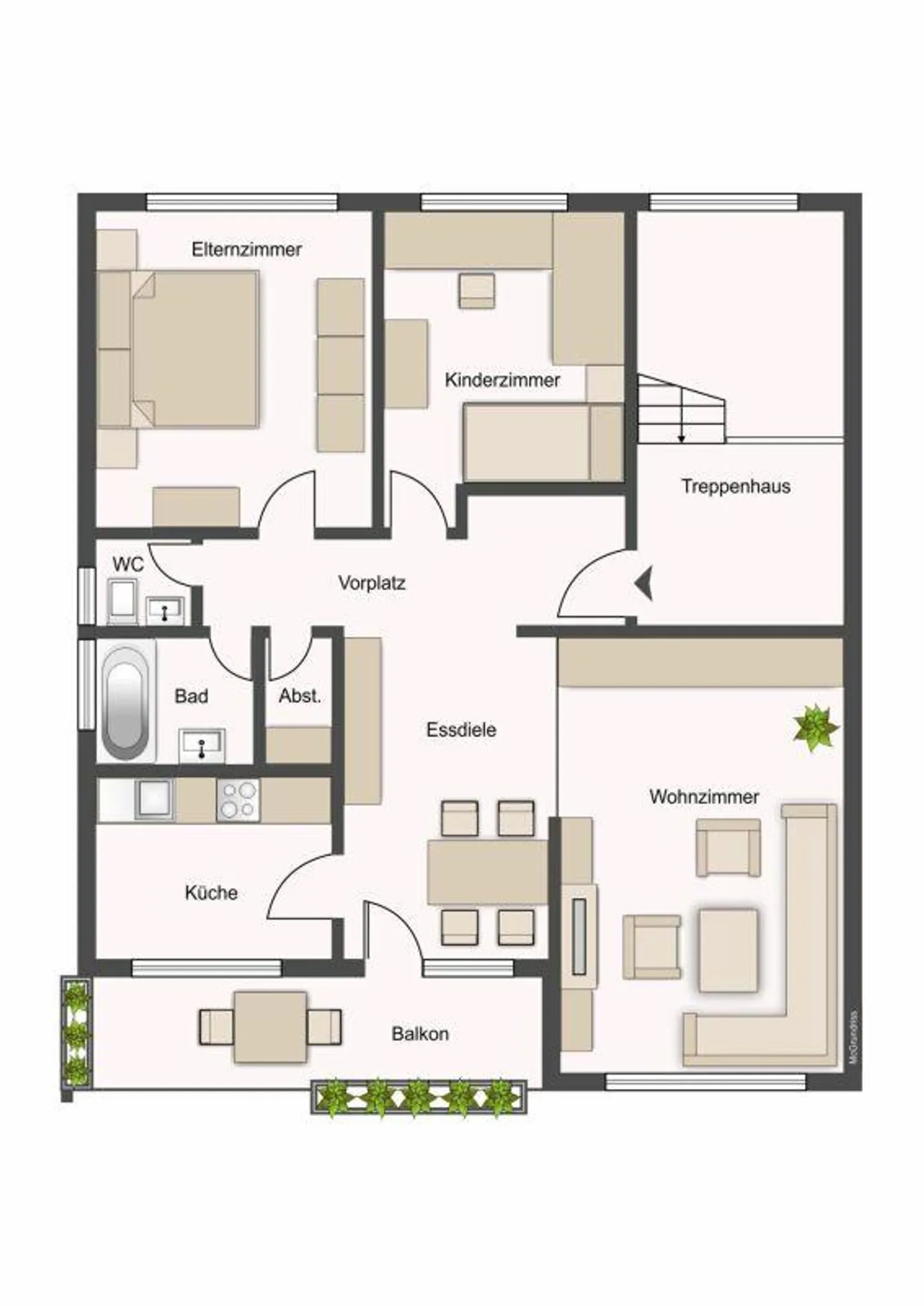 Spacious apartment with a view of greenery! - Photo 12 of 12