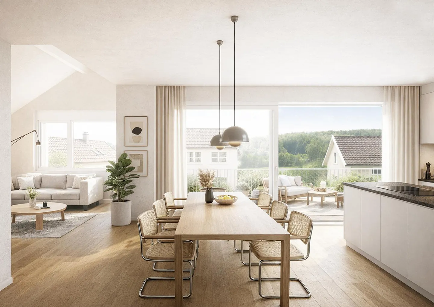 Stilvolle Maisonette mit Aussicht - Foto 2 von 4