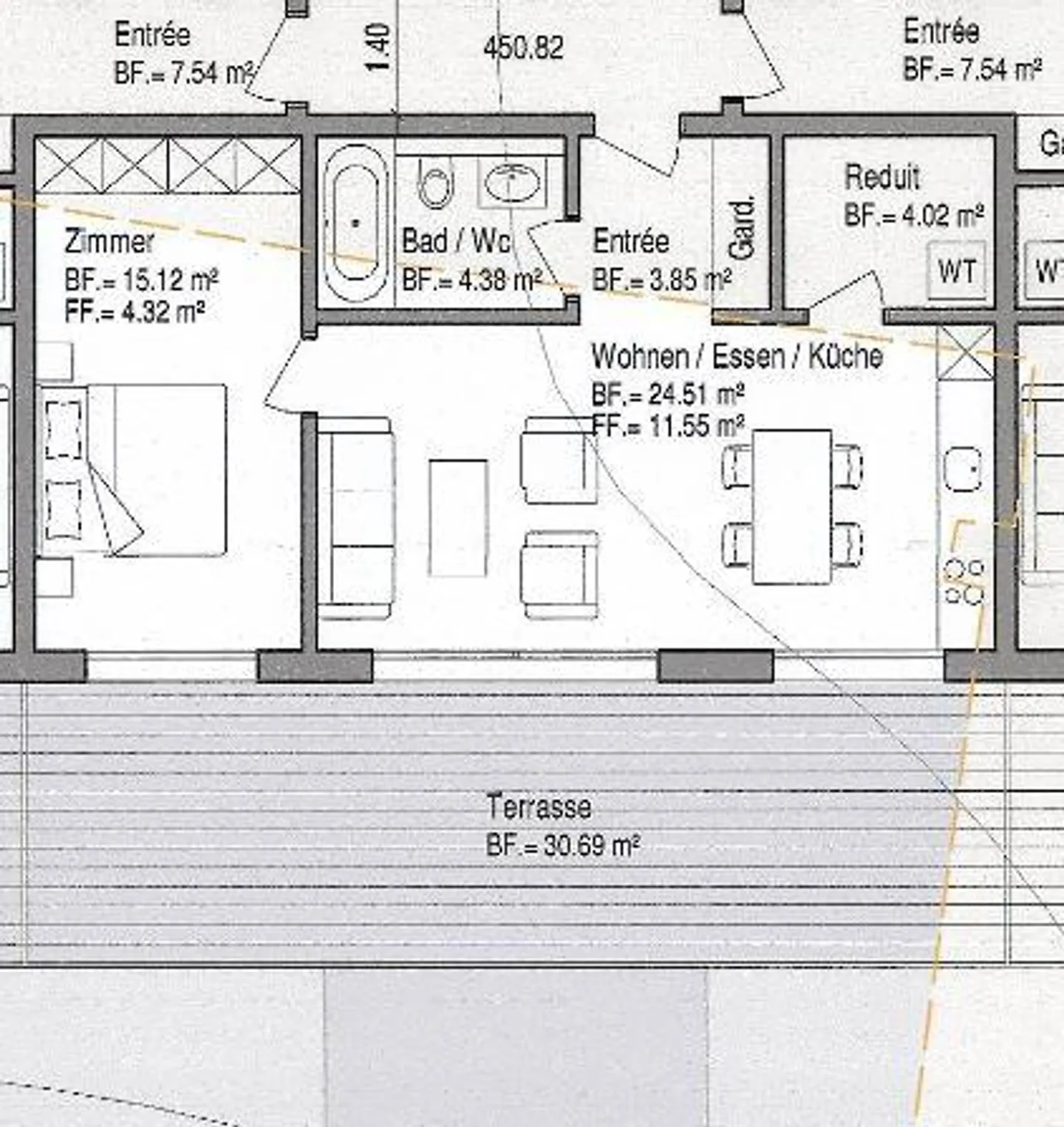 Top modern 2.5 room apartment in the green - Photo 9 of 9