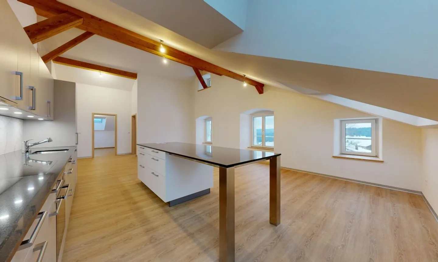Stunning 5.5 room apartment in the attic facing south in a historic building! - Photo 3 of 13