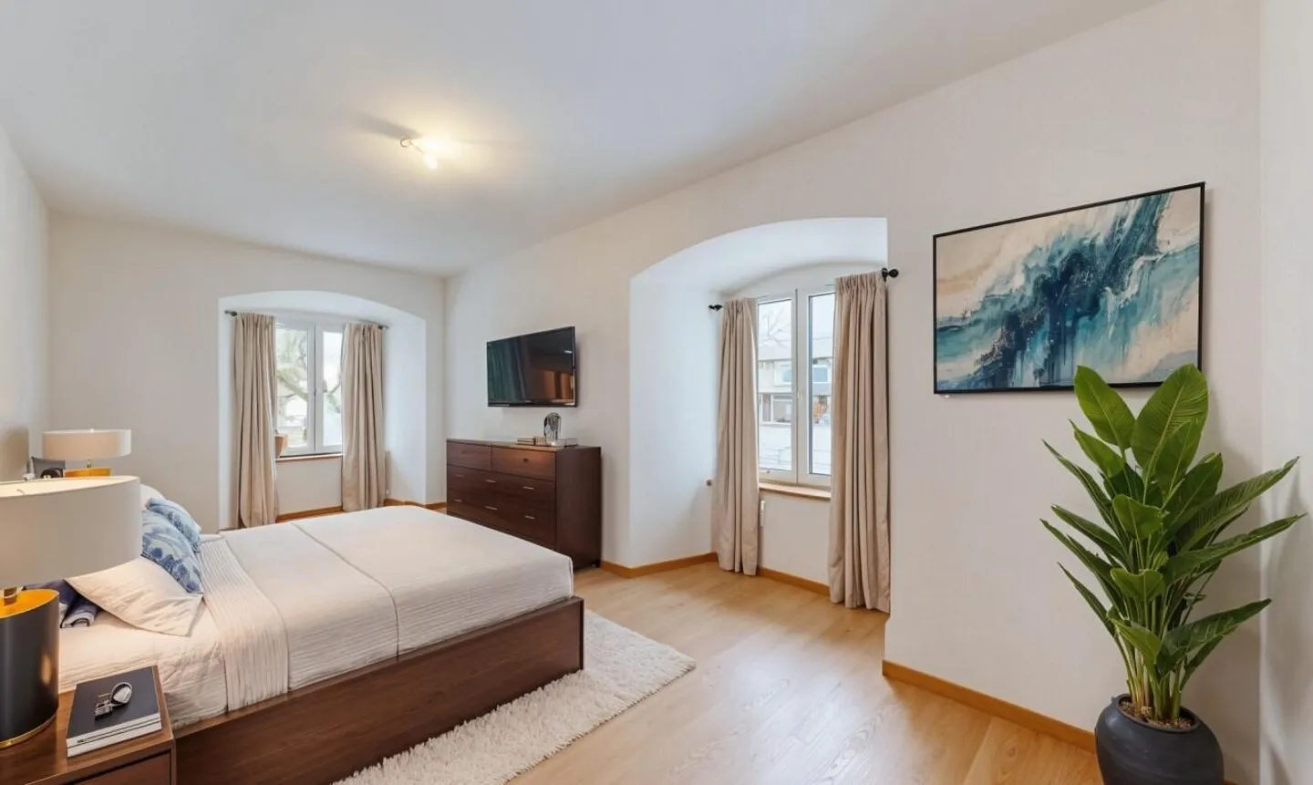 Stunning 5.5 room apartment in the attic facing south in a historic building! - Photo 8 of 13