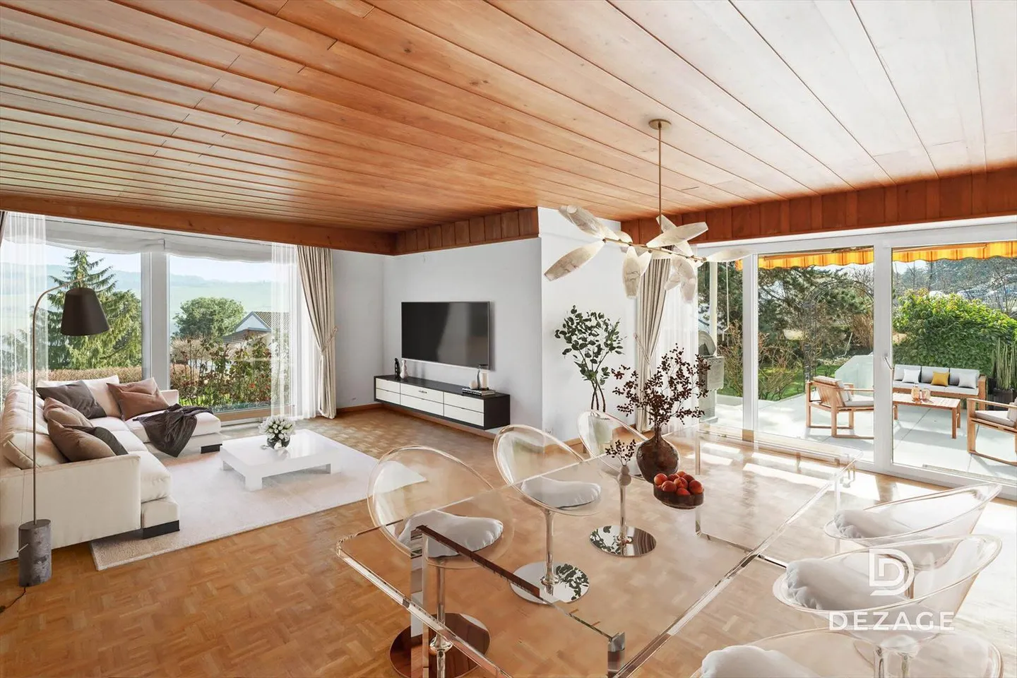 Villa architecte spacieuse sur les hauteurs de Lucens - Photo 5 sur 13