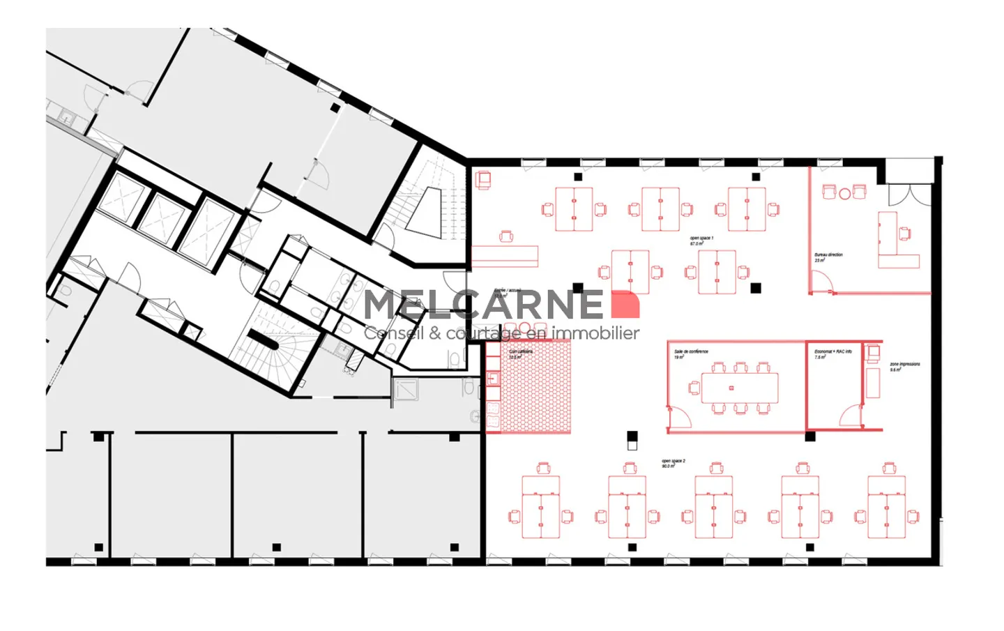 Uffici 280m2 vicino a HUG - Foto 5 di 5