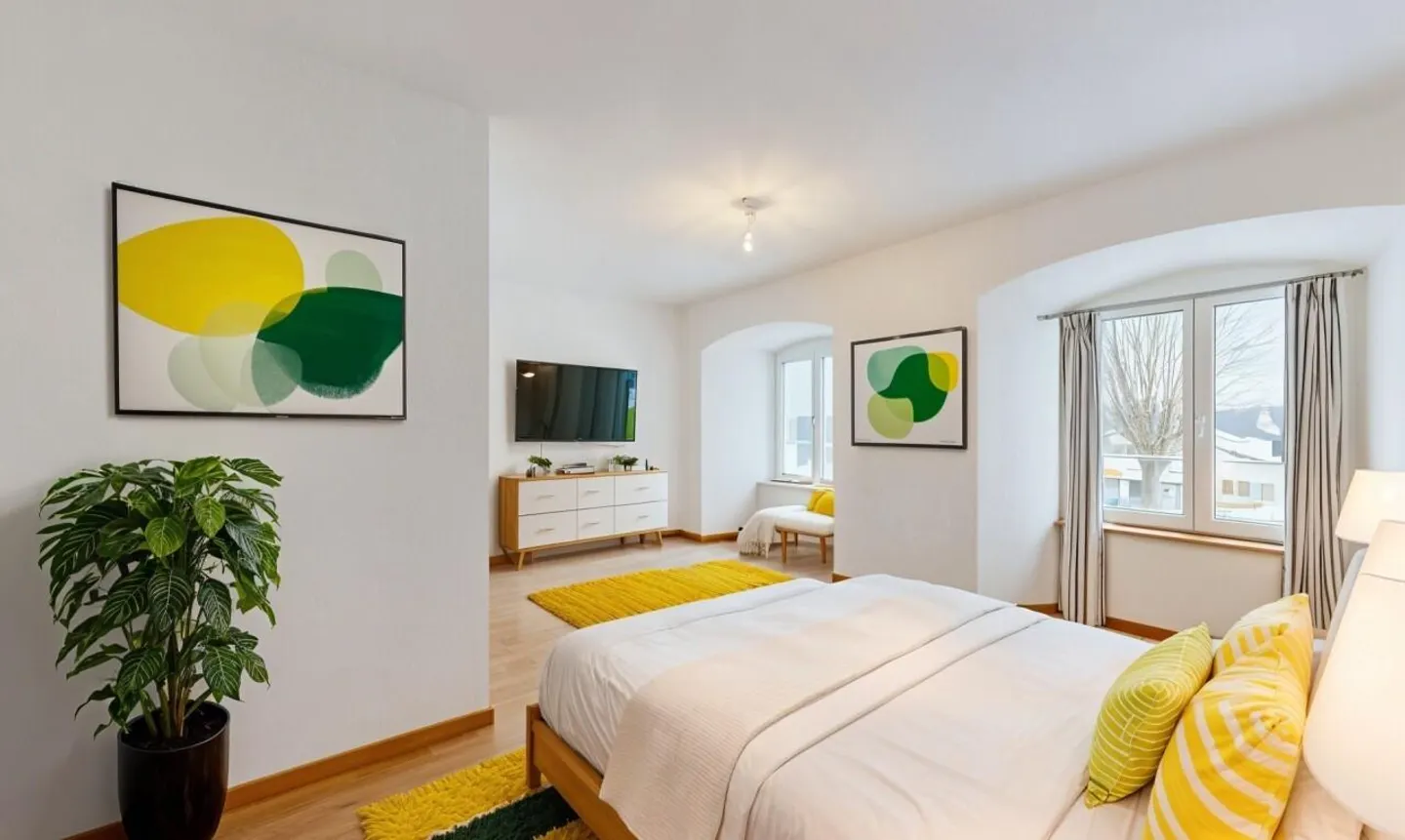 Superb 3.5-room apartment facing southwest in a historic building - Photo 5 of 13