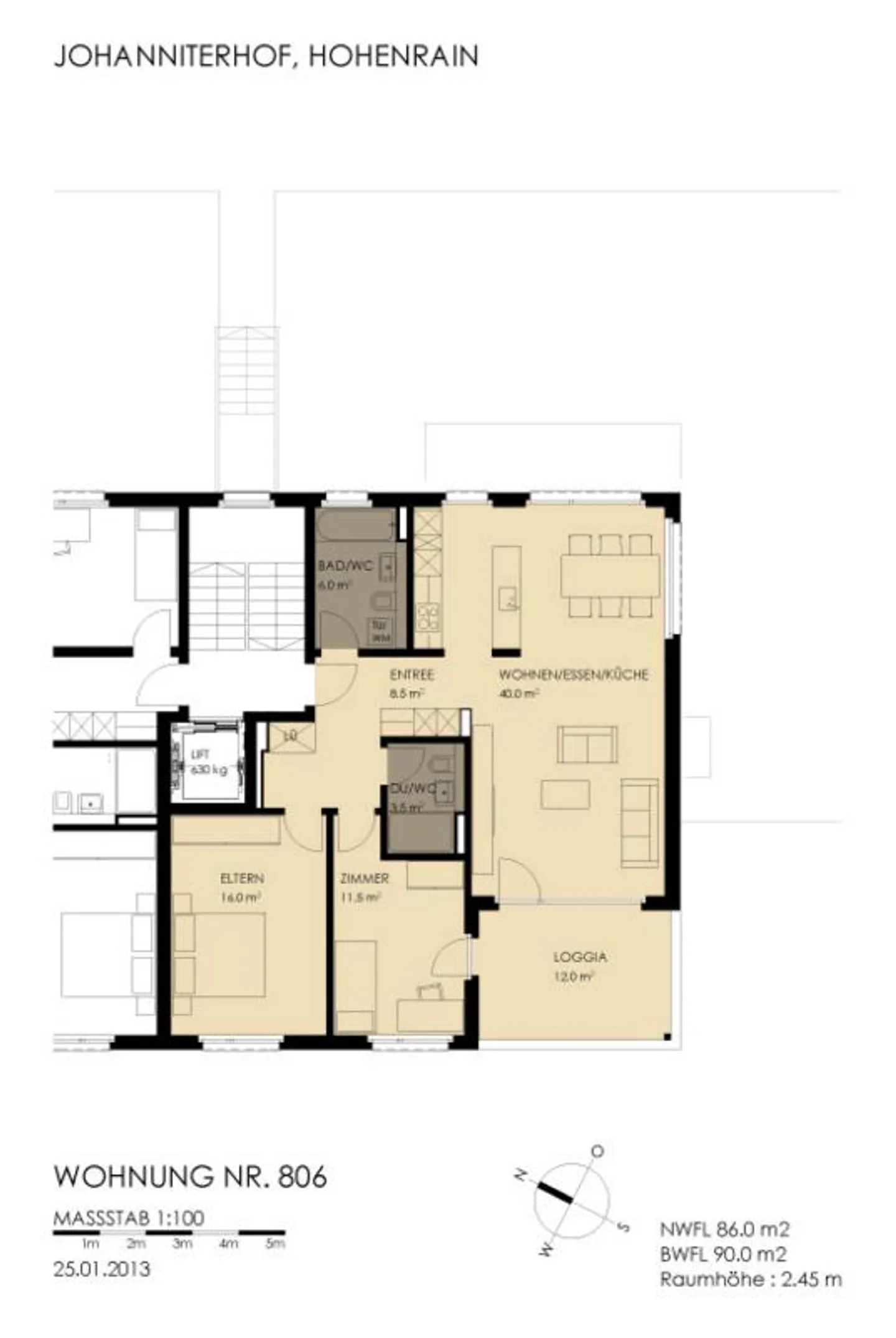 Stilvolle Wohnung mit Bergblick - Foto 11 von 11